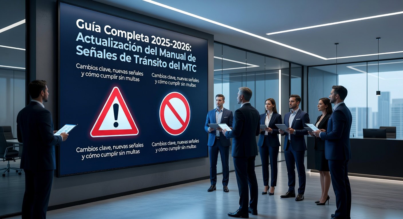 Guía Completa 2025-2026: Actualización del Manual de Señales de Tránsito del MTC – Cambios - Imagen de Portada